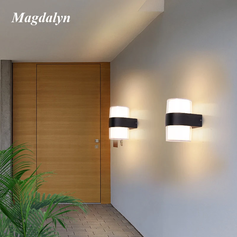 Magdalyn Outdoor Waterproof Patio Lamps Contemporary Home Garden Decoration Internal Lighting Nordic Villa Exterior Wall Lights new waves contemporary art and the issues shaping its tomorrow