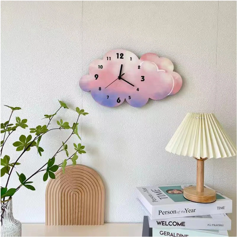 Creative Simple New Cartoon Fashion Mute Wall Clock Home Living Room  Children's Bedroom Study Store Aesthetic Design Wall Colck