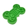 Pet Slow Food Bowl Silicone Bone Shaped Anti-Skid Dog Bowl Cats Feeding Bowls Leakproof Food Feeder Training Dog Slow Food Pet 6