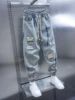 Fashionable Street Jeans Ripped Harem Pants Brand Men's Striped Embellished Pencil Trousers 3