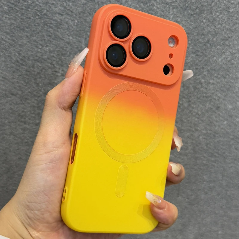 Luxury Magnetic Wireless Charging Case For Iphone Pro Max Plus_voghion.com