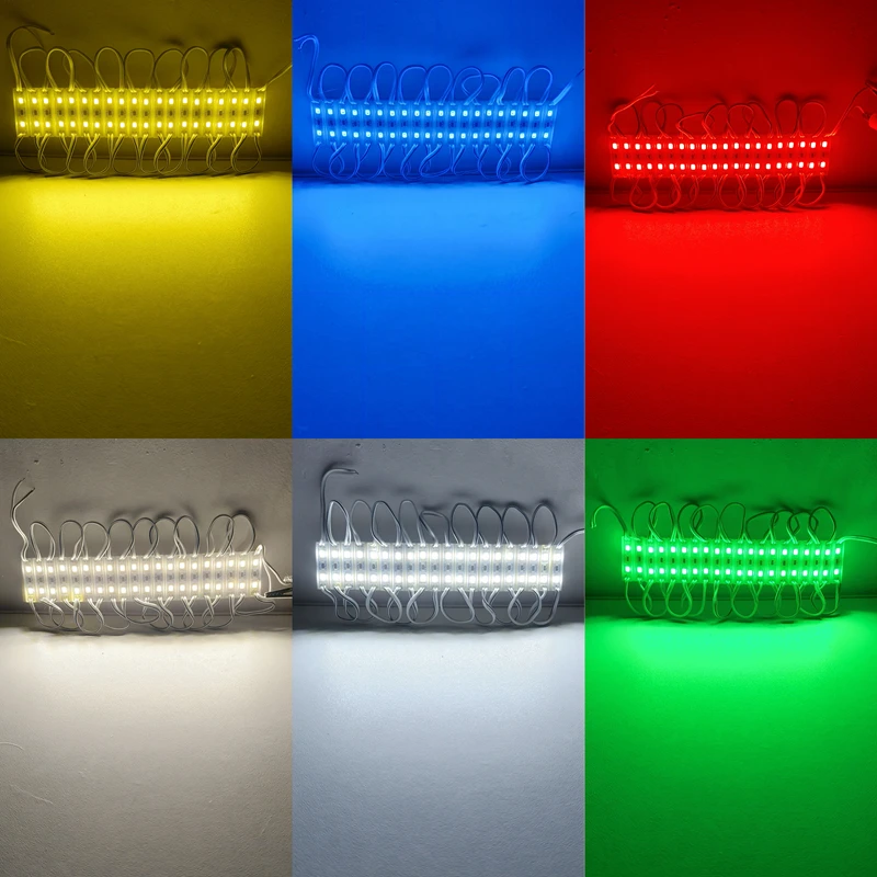 20pcs LED Modules 2835 SMD DC 12V 2 LEDs Backlight Waterproof IP65 LED Sign Lighting red green blue yellow white