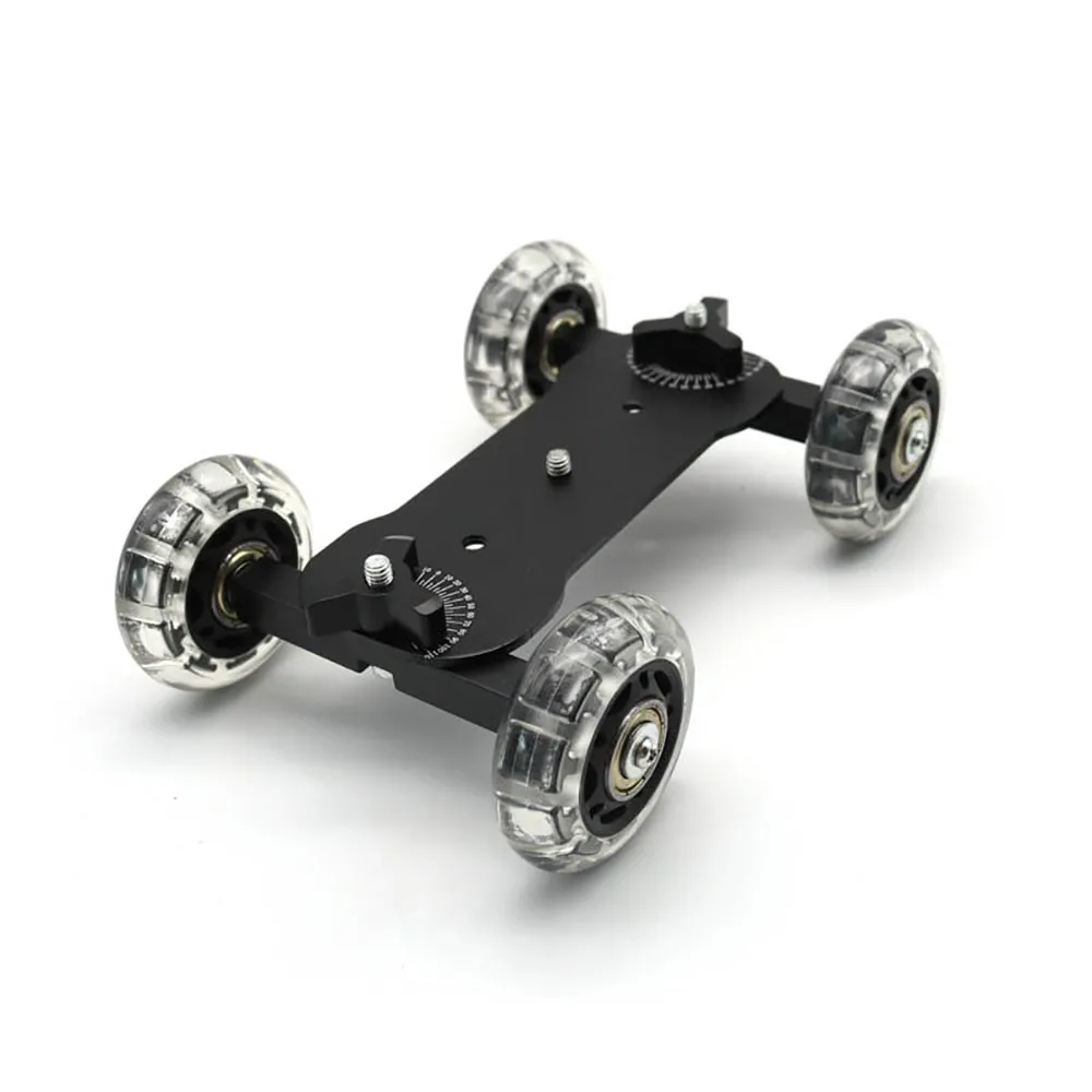 Mobile Rolling Sliding Dolly Stabilizer Skater Slider Camera Stand Photography Car For GoPro 7 6 5 4