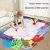 100x80CM Magic Water Drawing Mat Coloring Doodle with Reusable Magic Pens Montessori Painting Board Educational Toys Kids Gifts 1