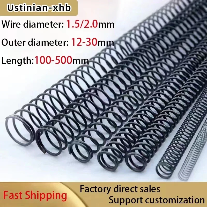 thumbnail image 2 of 10Pcs Springs Steel Compression Spring Wire Dia 0.7mm 0.8mm 0.9mm Small 2 of 10
