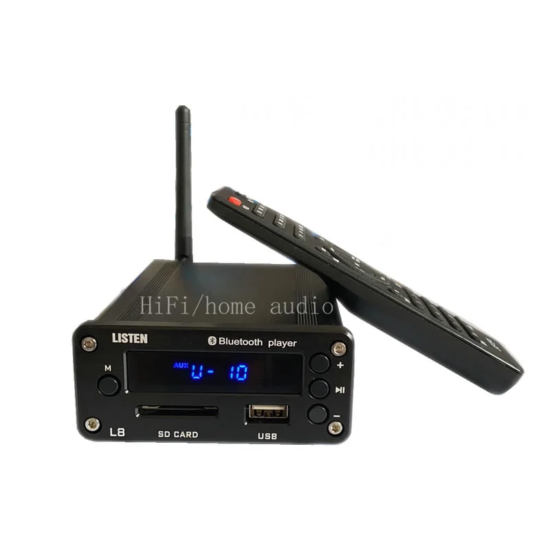 

LISTEN L8 Bluetooth 5.0 lossless 100W power amplifier, with remote control amp sound source, support mobile hard disk playback