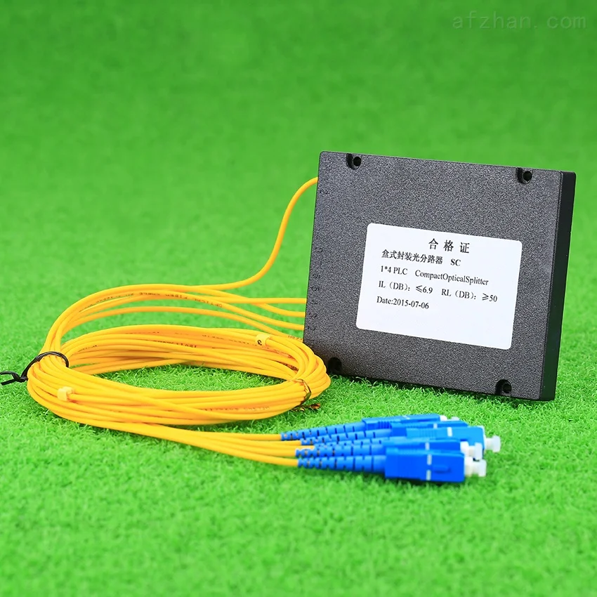 Ftth SC UPC 1x2 1x4 1x8  PLC Single Mode Fiber Optical Splitter FBT Optical Coupler 3