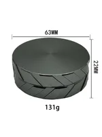 Aluminum CNC Diameter 63MM 2 Layer Tire Seal Shape Roller Smoke Mill Herb Grinder Cartoon Tobacco Grinder Smoking Accessories 2