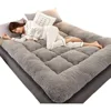 Memory Foam Mattress，Floor Futon Mattress,Thicken Fluffy Sleeping Pads,Portable Folding Tatami Mat,Floor Bed for Guest RV 1