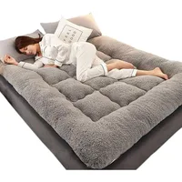 Memory Foam Mattress，Floor Futon Mattress,Thicken Fluffy Sleeping Pads,Portable Folding Tatami Mat,Floor Bed for Guest RV 1