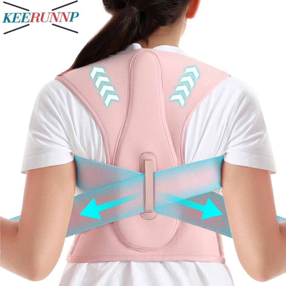1PCS Posture Corrector for Kids,Upper Back Brace Adjustable Back ...