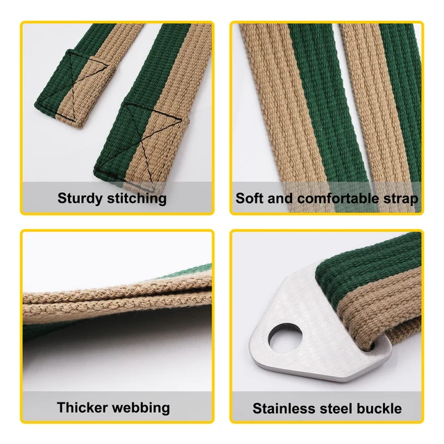 Multifunction Arm Wrestling Pronation Belt Strap, with Stainless Steel Triangle Buckle - 79" Non-Slip & Durable Strap 3