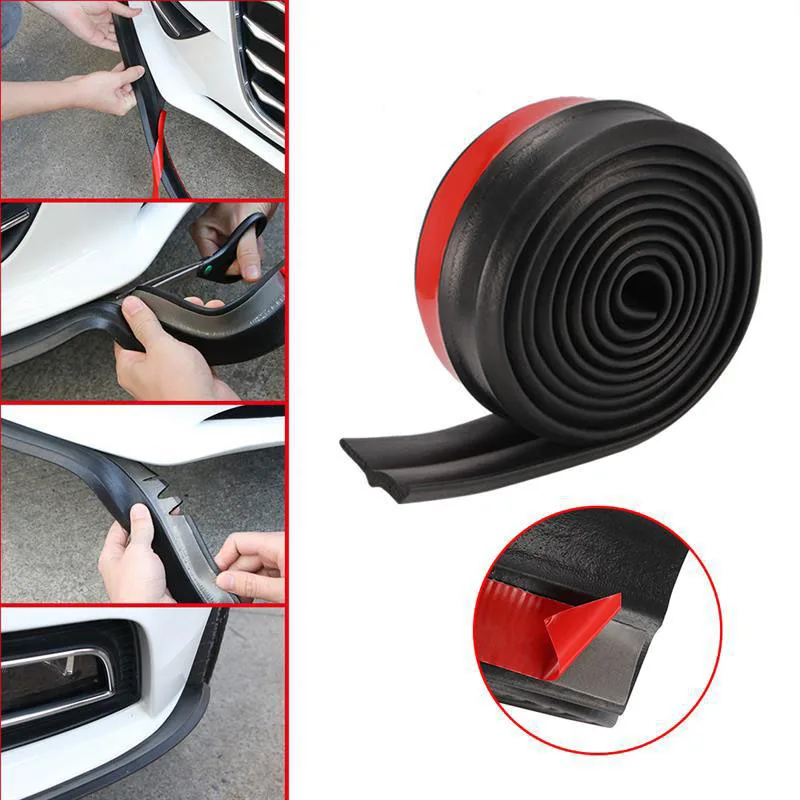 Universal Car Front Bumper and Side Skirt Anti-Scratch Protector Strip