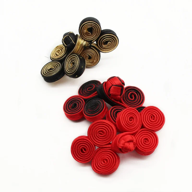 5 Pairs Chinese Cheongsam Tang Suit Buttons Knot Fastener Sewing Three Rounds Cloth Buckle Traditional Handcraft  Accessories 3