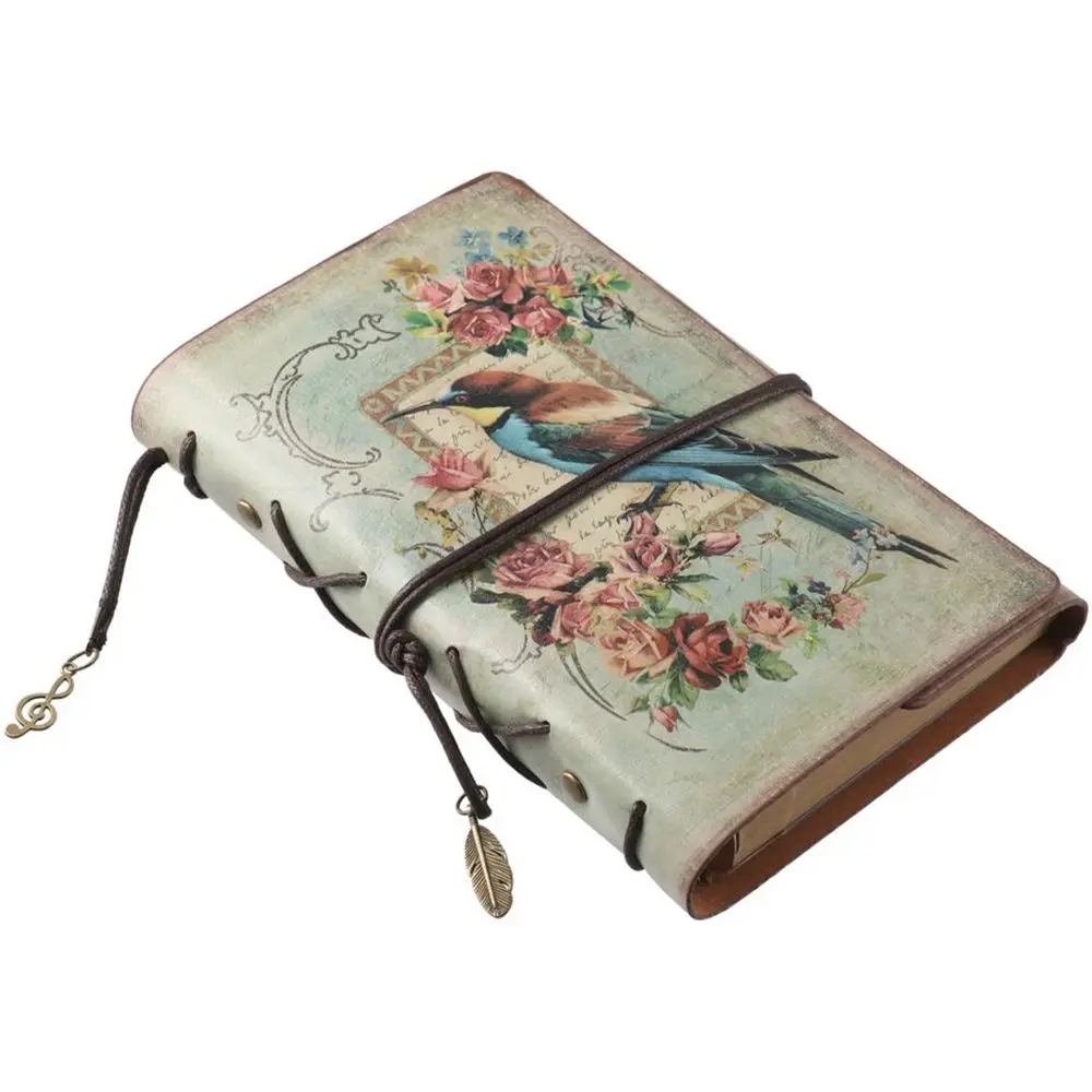 Vintage Traveler Notebook Writing Leather Refillable Journal Classic Writing Pads Women