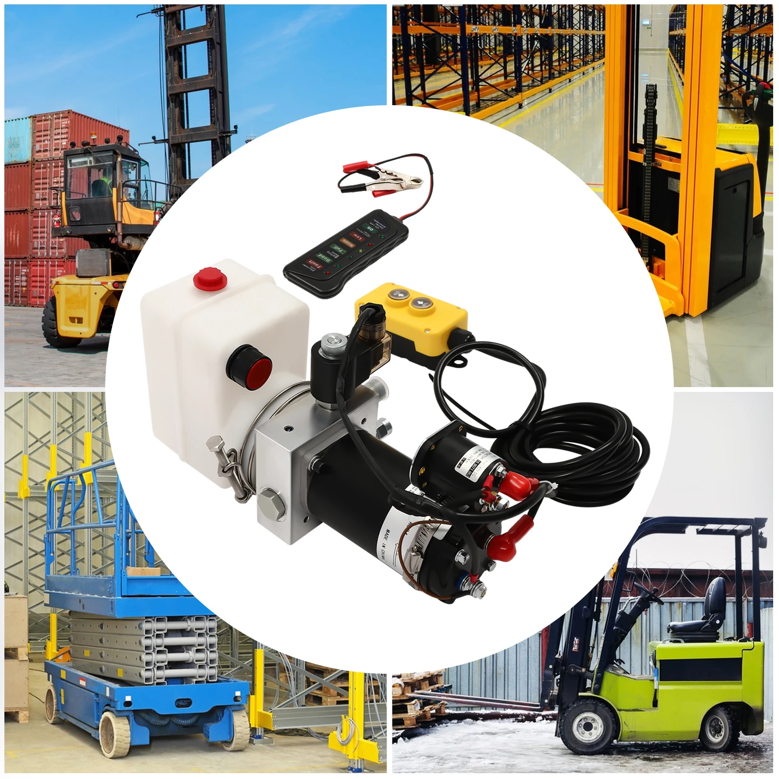 800W 1.5L Hydraulic Pump Hydraulic Power Unit for Dump Trailer,,Single Acting Dump Truck Hydraulic Pump