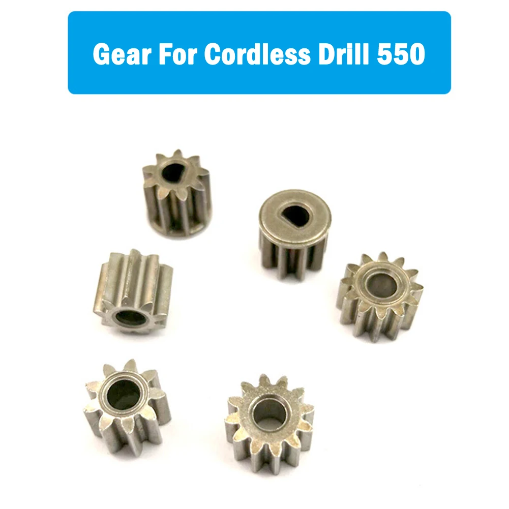 

9Teeth 12Teeth Gear D Type Gear For Cordless Drill Charge Screwdriver 550 Motor Electric Drill Gears Metal Power Tool Parts