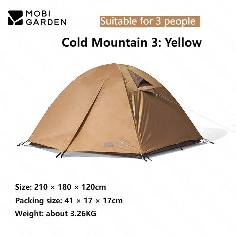 Mobiガーデン-アルミニウムブラケット付き防水キャンプテント