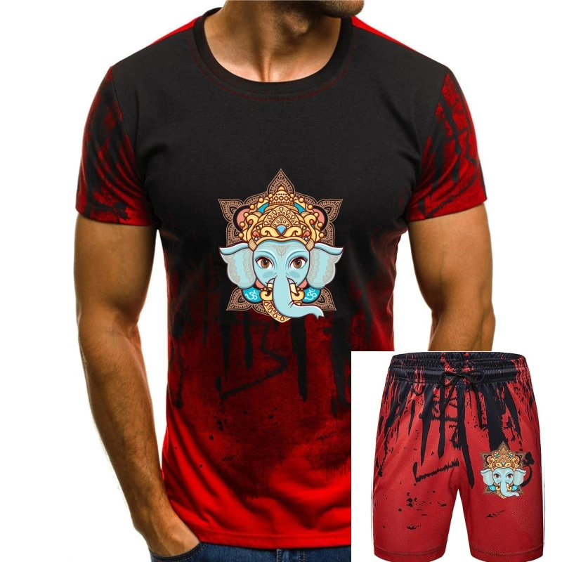 

Hindu God Ganesha t shirt Customize cotton round Neck Family Graphic Comical Summer Style Vintage shirt