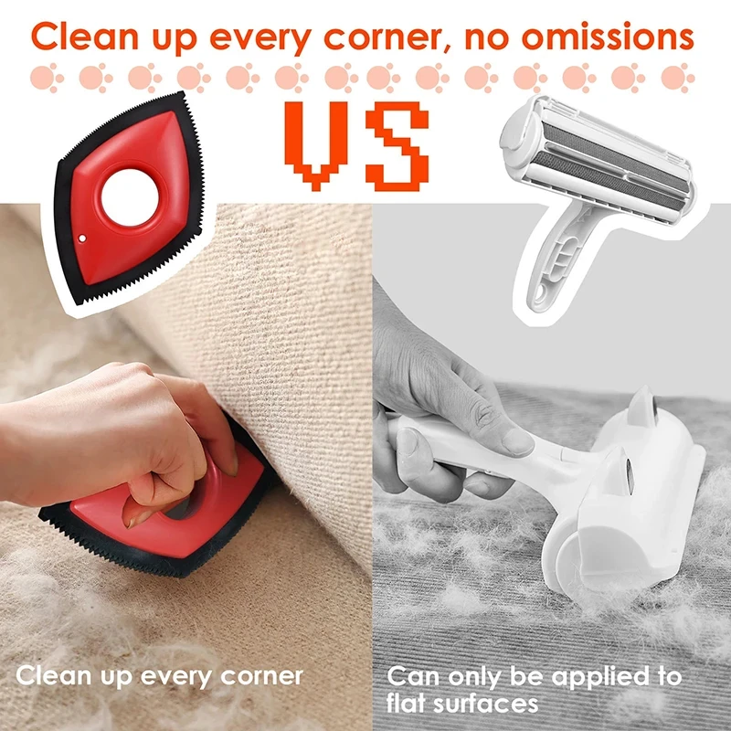 4 Modes Pet Hair Remover Comb Brush Dog Cat Hair Detailer Cleaning Tool Carpet Sofa Cloth Car Seat Rubber Reusable Pet Combs Best Sellers In Pet Supplies