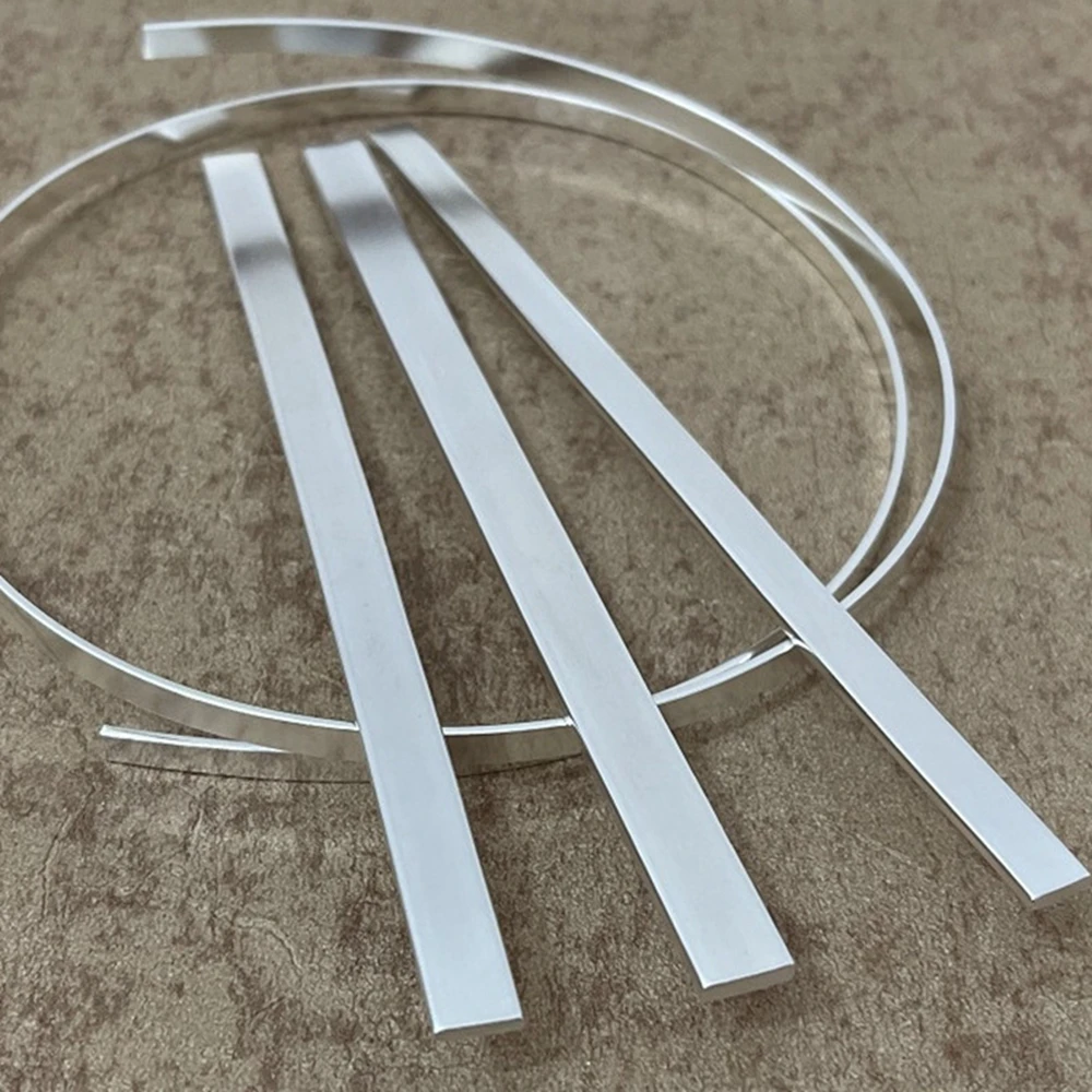 1x0.5mm 1.2x0.4mm 1Meter 999 sterling silver Wire Line DIY Craft Making Jewelry Cord String Accessories Charm For Making Jewelry