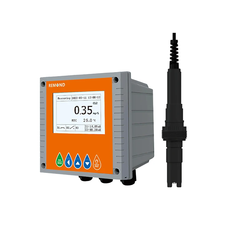 

Residual Chlorine Meter Sensor Chlorine Analyzer Constant Voltage Free Chlorine Sensor For Drinking Water 144*144mm LCD Display