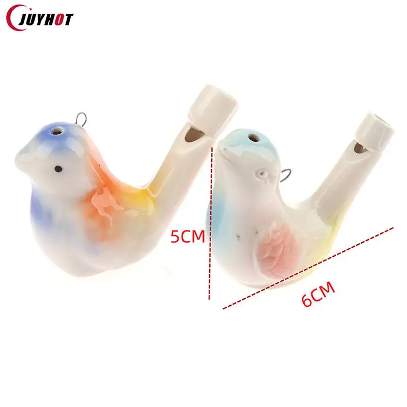Coloured Drawing Water Bird Whistle Musical Instrument Cute Outdoor Team Sports Whistle 1Pc