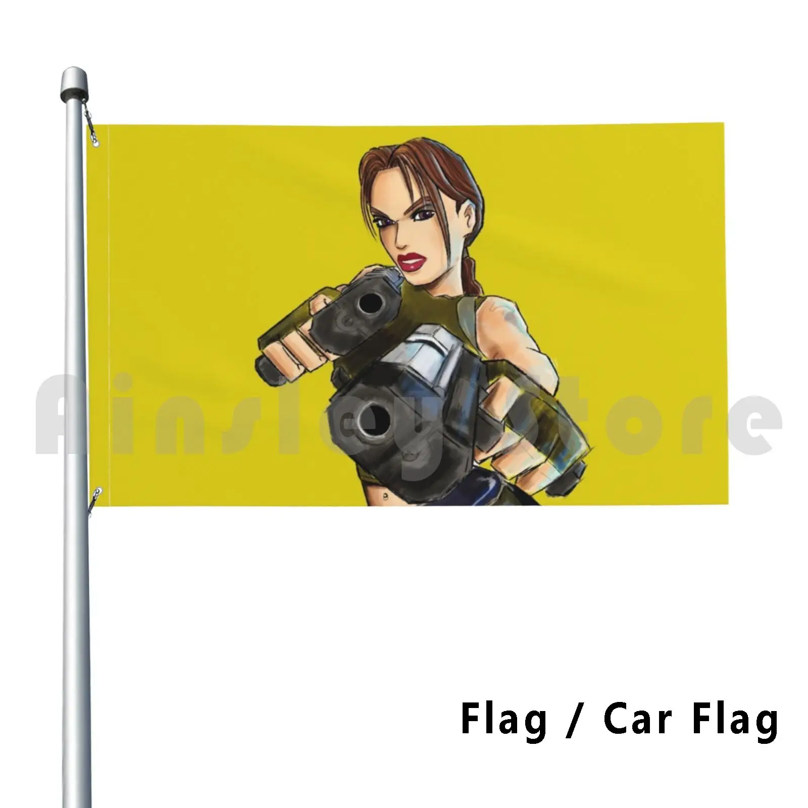 Kobmak: The Angel Of Darkness Flag Car Flag Funny "Raider Kobmakthe Last Of Us Untracked