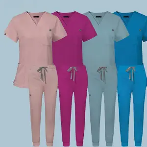 Chaqueta para farmacia con detalles lila  Uniformes médicos, Vestuario  profesional, Uniformes de enfermería