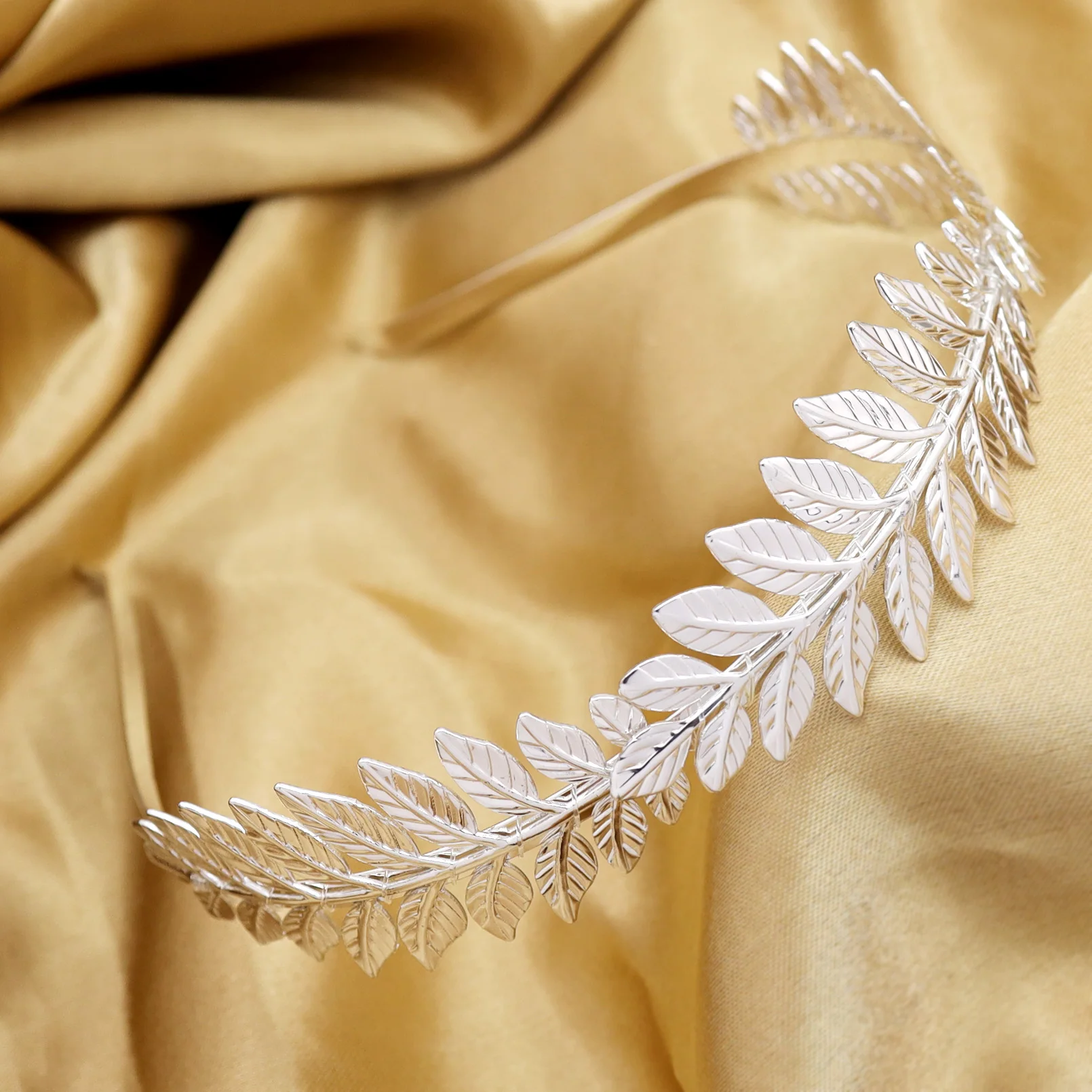 2 Fasce Per Capelli Con Foglie E Catene - Accessori Per Costumi Da Dea Greca, Festa Vintage E Cosplay - Unisex