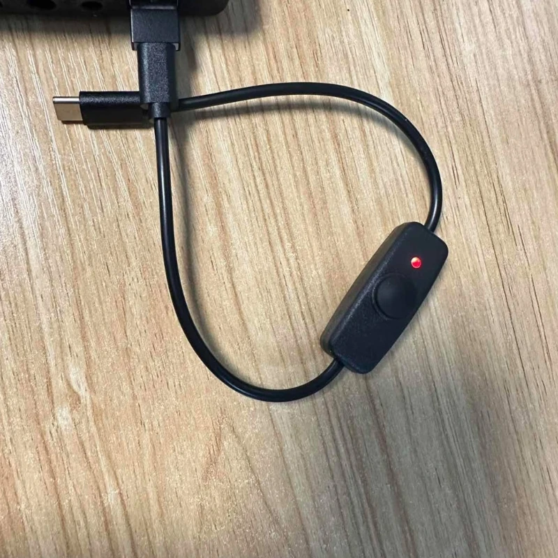 USB C Cable with ON/Off Button USB Type C Male to Male Power Cable with Switches for Cellphone Power Supply 31cm charging cable usb charging cable