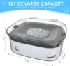 2L Spill Proof  Pet Dog Cat Water Bowl Reduce Refill, Anti Splash No Mess Dispenser Dripless Slow Drinking Water Bowl 5