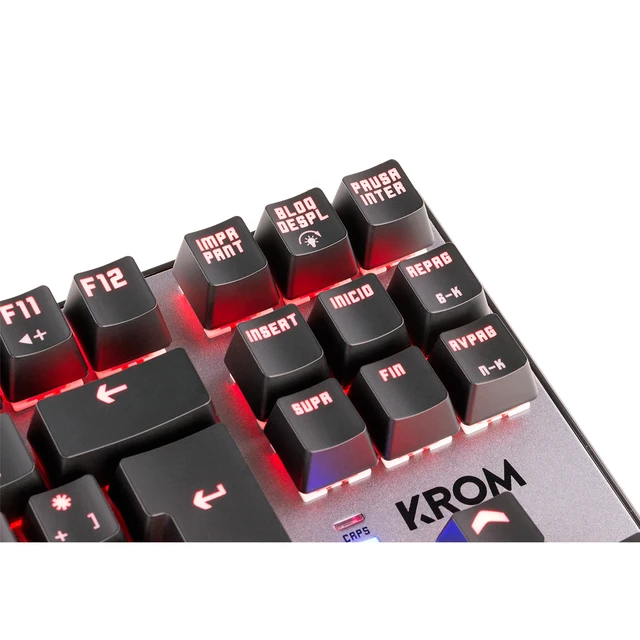 KROM KERNEL TKL -Teclado Gaming Mecanico, sin Teclado numerico, iluminacion LED RGB, silencioso, Layout Español 5