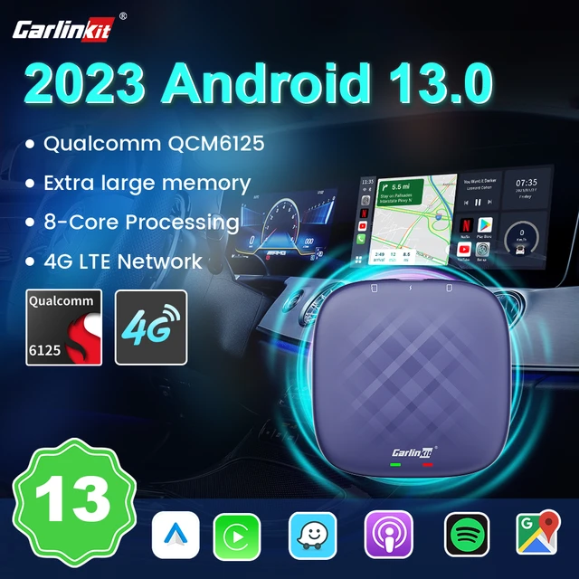 CarlinKit QCM 6125 Android 12 Wireless Carplay Al Box Android Auto HD –  Carlinkit Wireless CarPlay Official Store