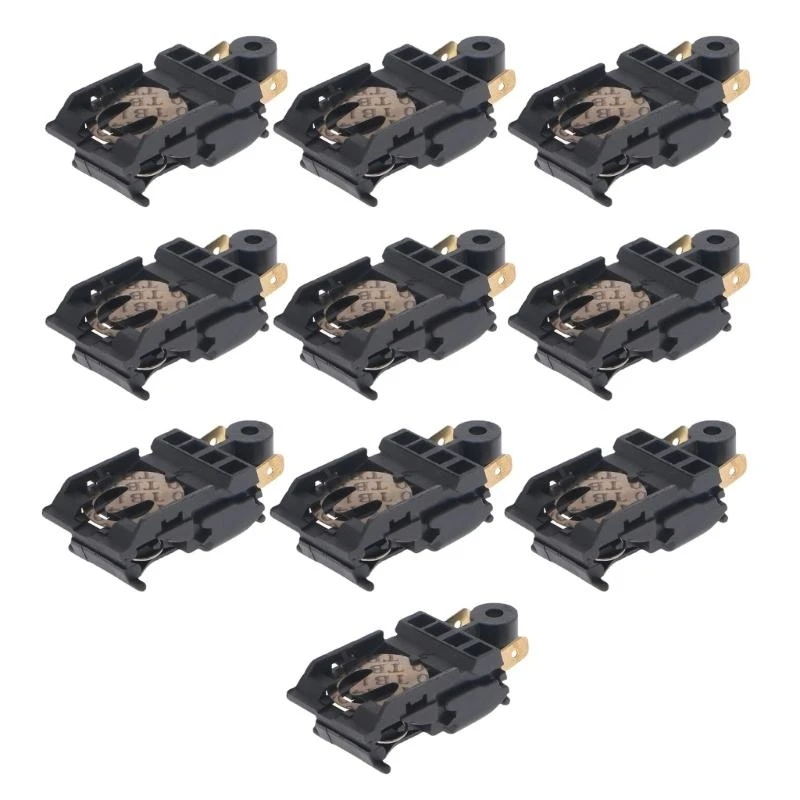 N3UA 10Pcs/set Electric Kettle Switch Thermostat Temperature Control 16A Switch Kitchen Electric Appliance Accessories