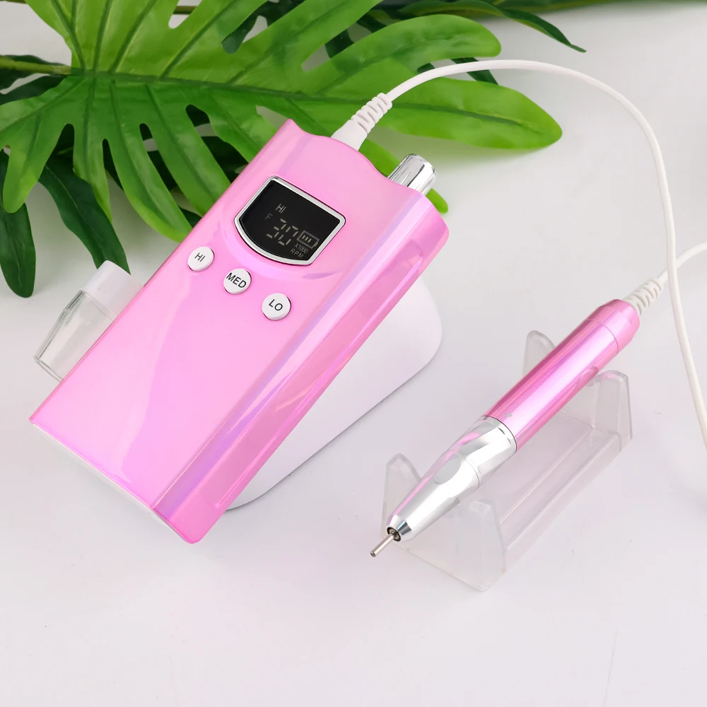 Fashion New Design 35000rpm Brushless Motor Rechargeable Cordless Nail Drill Machine With 3 Adjustable Speed Setting Zone 5