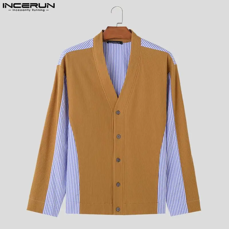  Ʈ ġũ , V , ĳ־   ƮƮ,  ѱ м , INCERUN S-5XL, 2023