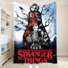 Stranger Things Custom Blanket Double Bed Blankets for Decorative Sofa Bedspread on the Bed Throw Blankets and Bedspreads Anime 3