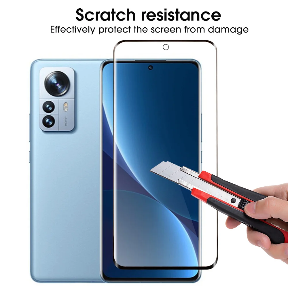 Für Xiaomi 12 12pro 12X Gebogen Gehärtetem Glas Screen Protector Anti-scratch Vorderer Gläser Schutz Film für Xiaomi 12 serie