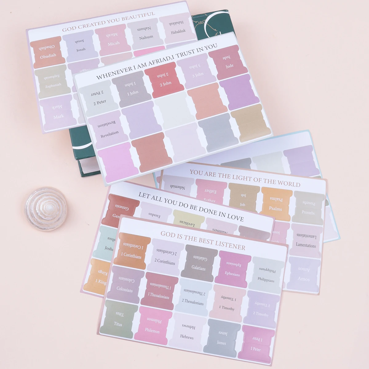 Large Print Easy-to-Read Bible Tabs – Self-Adhesive Index Stickers