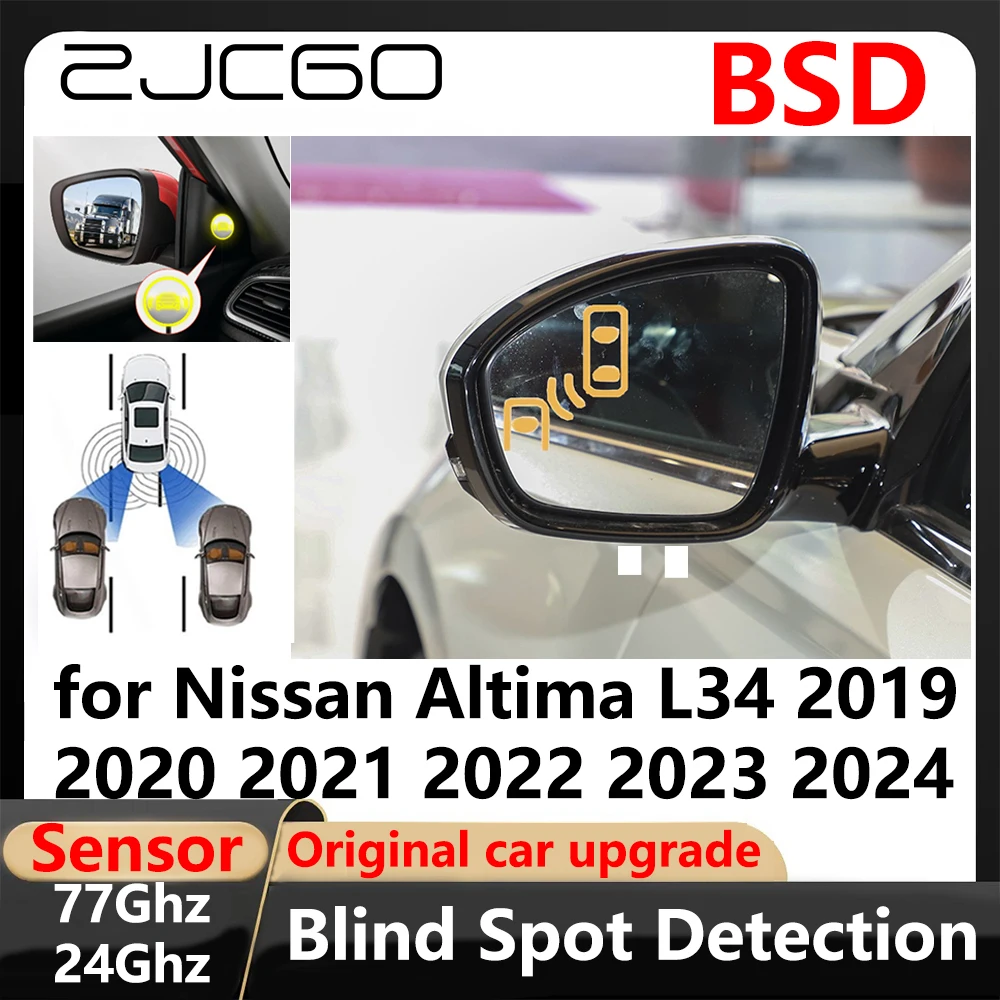 

ZJCGO BSD Blind Spot Detection Lane Change Assisted Parking Driving Warnin for Nissan Altima L34 2019 2020 2021 2022 2023 2024