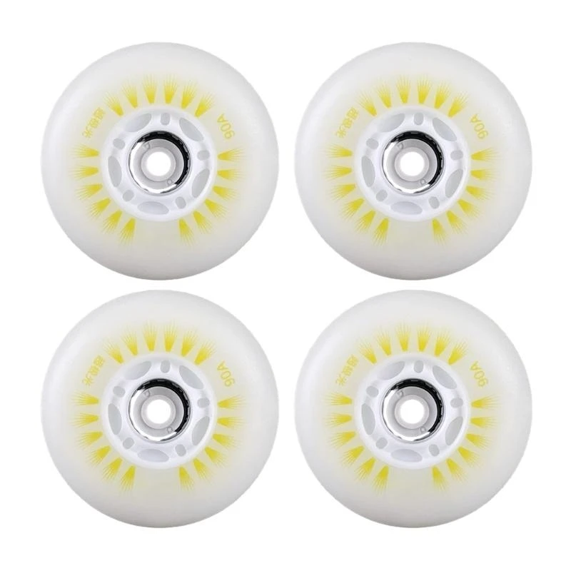 4Pcs LED 조명 스케이트 휠 인라인 롤러 스케이트 바퀴 어린이와 성인을위한 Led 깜박임 인라인 스케이트 바퀴