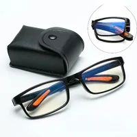 Folding Reading Glasses with Case Anti Blue Light Eyeglasses Presbyopia Retro Unisex Pocket Glasses Portable Glasses Men Women 2