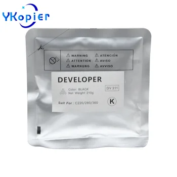 DV311 Black 210G Developer Powder For Konica Minolta Bizhub BHC220 BHC280 BHC360 BH C220 C280 C360 Developer