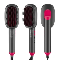 RESUXI Women's Electric Hair Straightener Comb Intelligent Temperature Control Straightening Brush Anti Scalding Dryer Brush