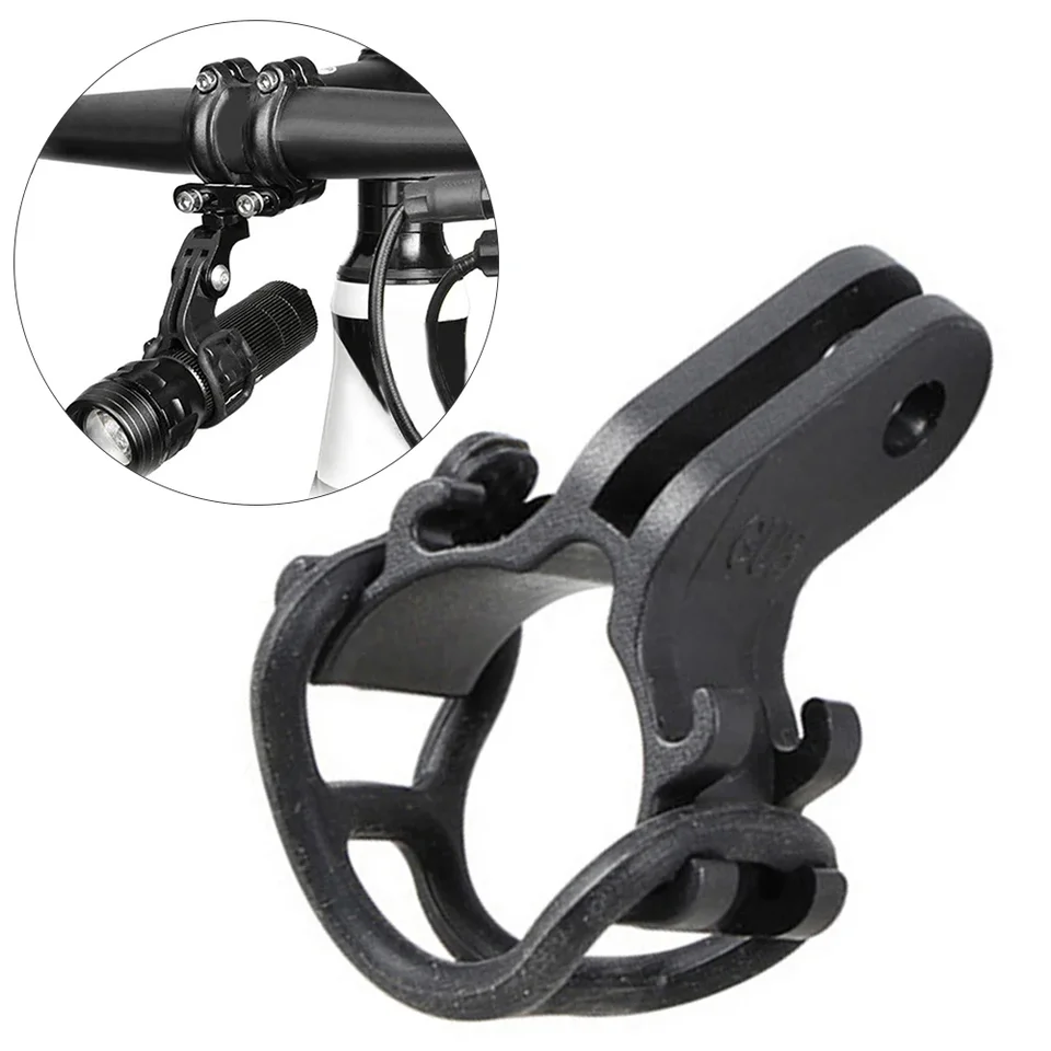 Staffa Universale Per Luce Bici E Action Cam - Supporto In Plastica Leggera Per GOPRO E Simili - Fissaggio Sotto La Fotocamera - Dimensioni Compatte