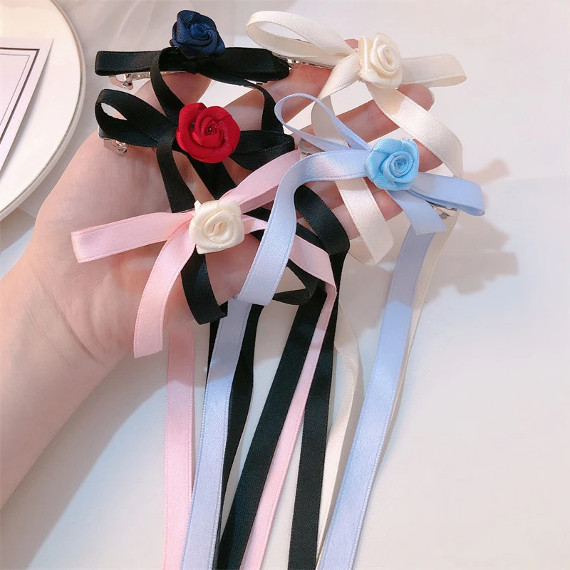 

Retro Ribbon Bow Hair Clip Small Ribbon Bow Hairpins Bows Hair Barrettes Clip Headdress Hair Clips Hair Bows Hair Accessories