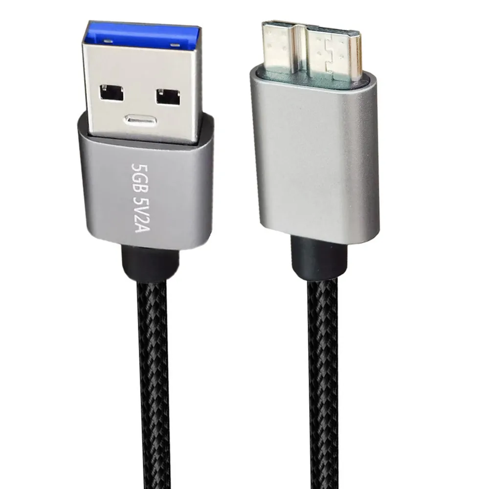 5M 3M Micro USB3.0 Cable USB 3.0 Type A Male to Micro B Cord Compatible with Samsung Galaxy S5 Note 3 Camera Hard Drive and More