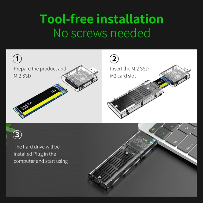 PC  ϵ ̺ ̽, M.2 NGFF SATA SSD Ŭ,  USB3.0 Gen1, 5 Gb/S  SATA SSD