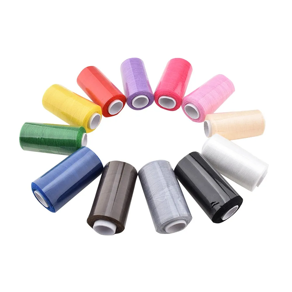 Chainho,Polyester Sewing Thread,Multi Color,12 Spools/Set,350 Meters/Spools,High Quality,Suitable For Needlework & Machine,25X2
